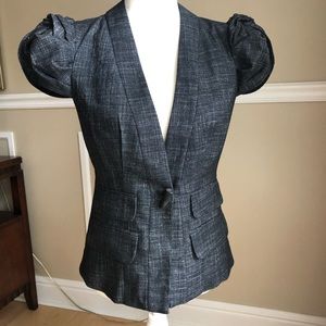 Rare Nanette Lepore Gray tweed blazer